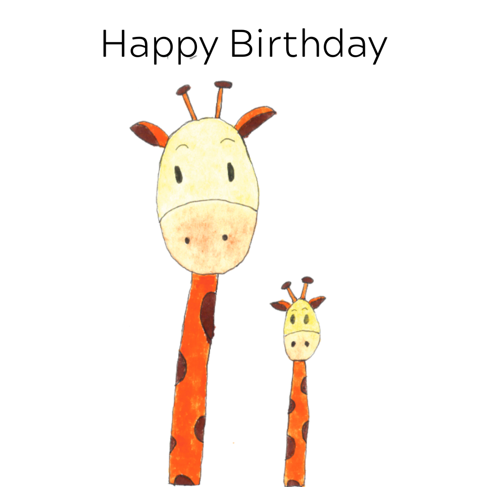Happy Birthday Giraffes