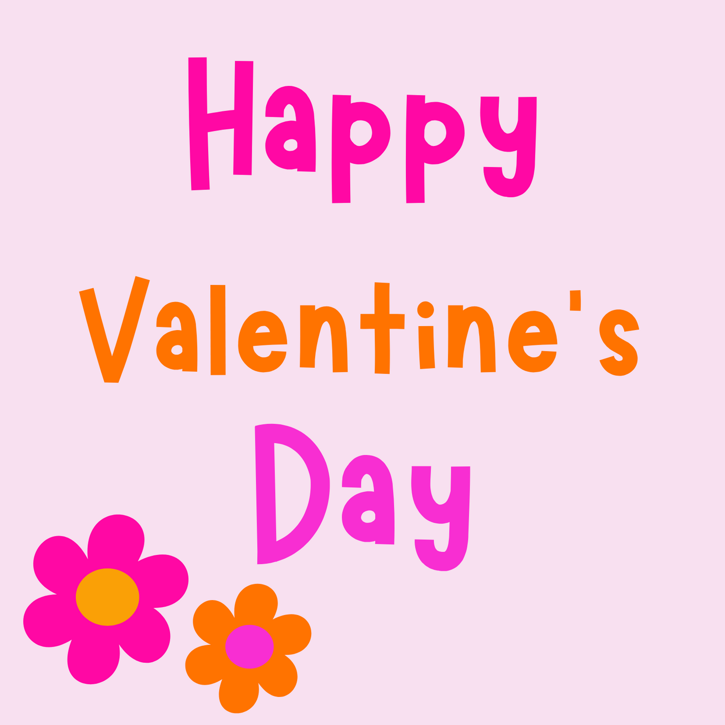 Happy Valentine's Day Flowers Card