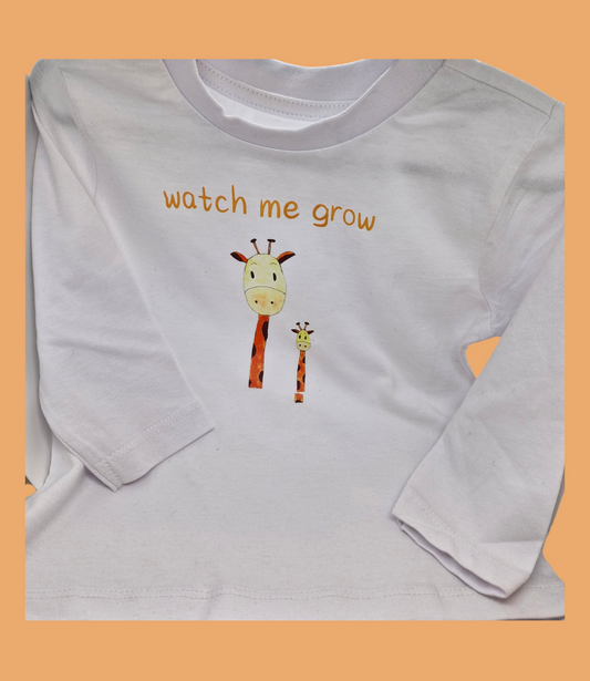 Watch Me Grow - Giraffe T-Shirt