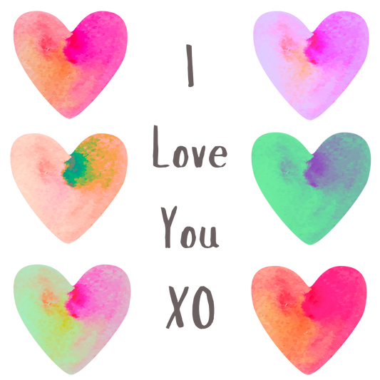 I Love You XO Card