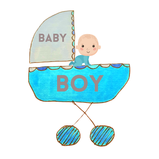 Baby Boy in Pram