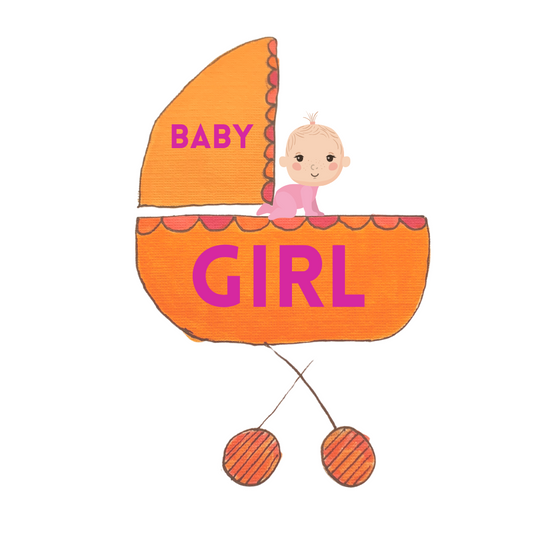 Baby Girl in Pram