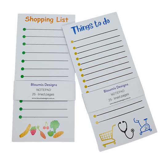 2 NOTEPADS - Things to do / Shopping list