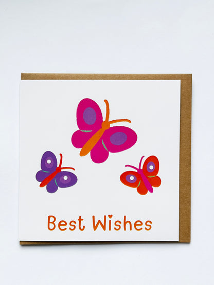 Best Wishes Butterflies