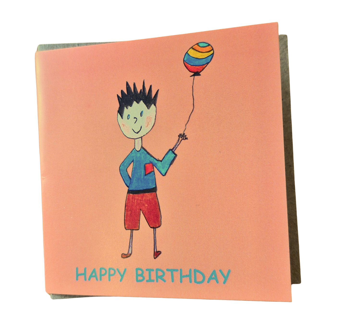 HAPPY BIRTHDAY - BOY WITH BALLOON