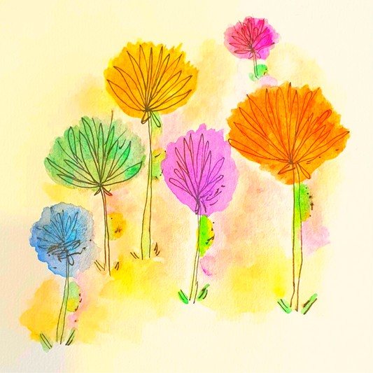 Watercolor flowers