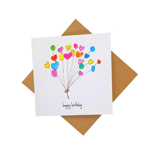 Balloons birthday card