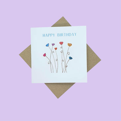 Happy Birthday - Flowers