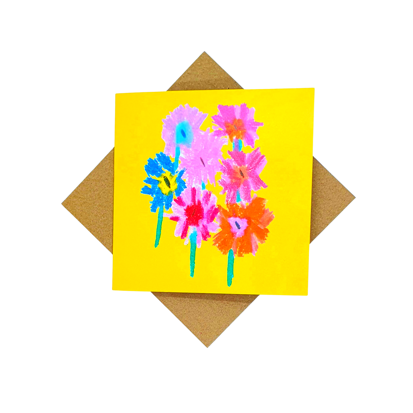 Bright Spring Flowers - Card