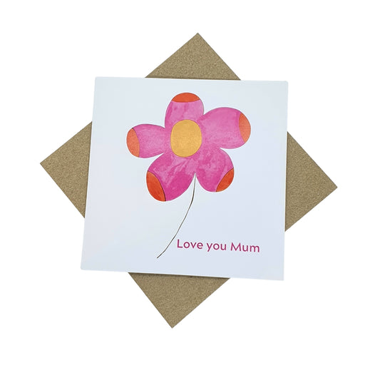 Love you Mum - single flower